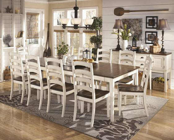 100 Dining Room Set w 2 Leaves FREE DELIVERY AVAILABLE (Liberty Lagana Furniture in Meriden, CT)