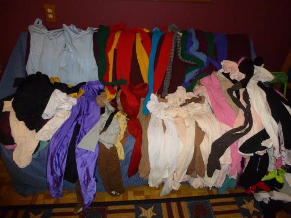 100 piece lot of Ballet Dance, Theater and Cosplay Tights Leotards etc (Broomfield)