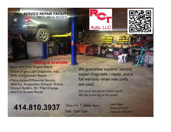 100.00 off transmission rebuild (1565 S. 38th St. Milwaukee)