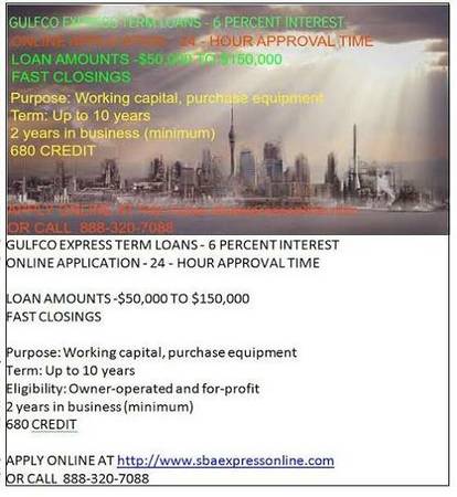 101029658 10 Year Working Capital Loans