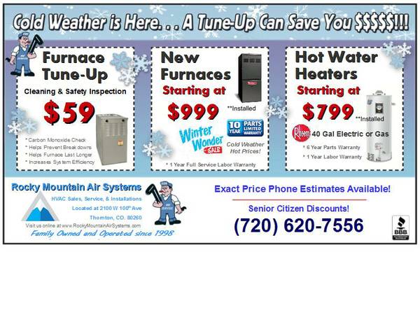 10150New Furnace Replacements Starting at 999Installed (New Furnace Specials LicInsRefsBBB Member)