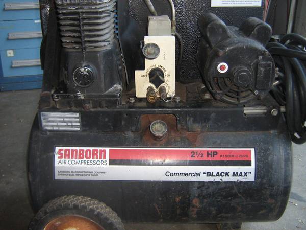 110 volt air compressor sanborn american made not chineese junk