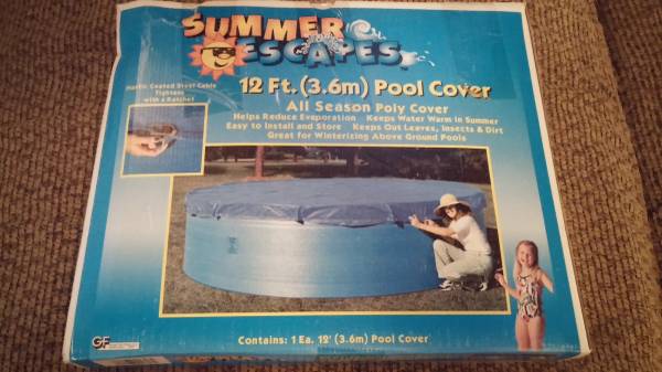 12 Round Above Ground Pool Cover
