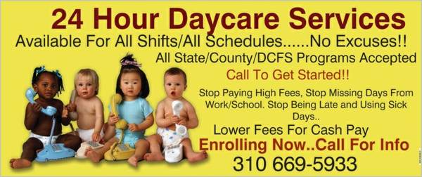 128560Need Daycare Help128549Need A ReliableAffordableAvailable (All SchedulesAll TimeFlexible)