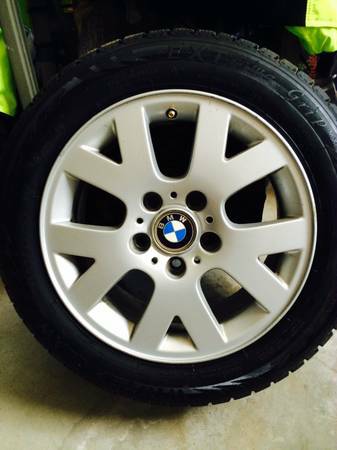 16 Mag rims with studded snow tires
