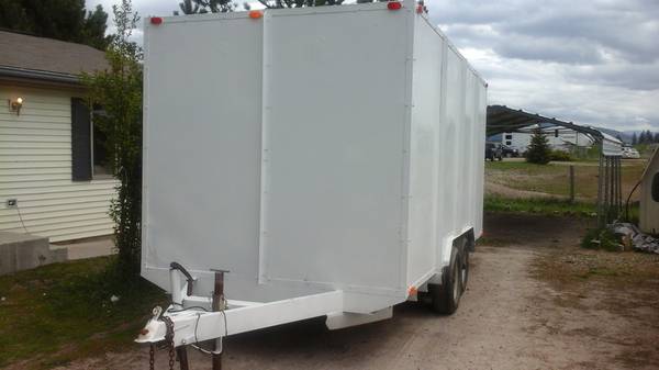 16ft x 8ft  enclose box trailer