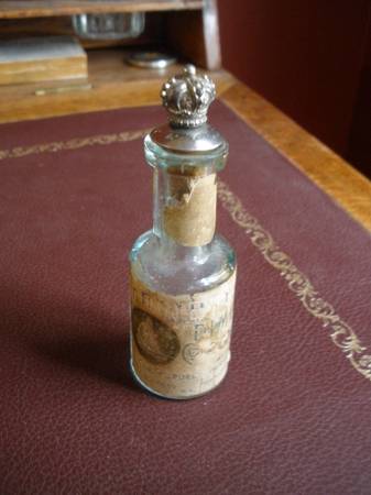 1890s era Perfume Bottle with Crown Top