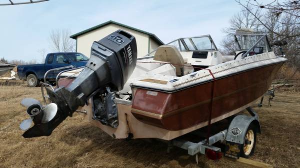 1987 larson 17 ft. 90 hp yamaha