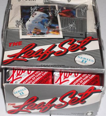 1990 Leaf Baseball Series 1 amp 2 Sealed Packs from Hobby Box