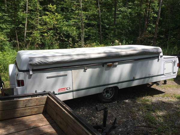 1999 coleman bayside pop up camper with slide out and lean out