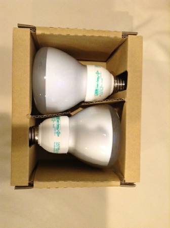 2 CFL DIMMABLE FLOOD LAMPS