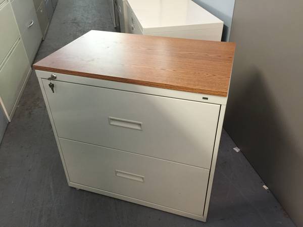 2 DRAWER LATERAL SZ FILE CABINET wTOP by HON OFFICE FURN MODEL 432L