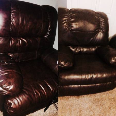 2 leather recliners