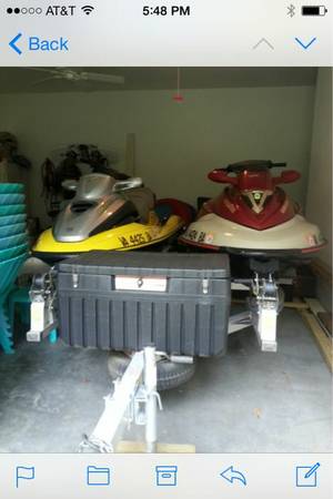 2 SeaDoo GTX 2002 waverunner jet ski with triton trailer