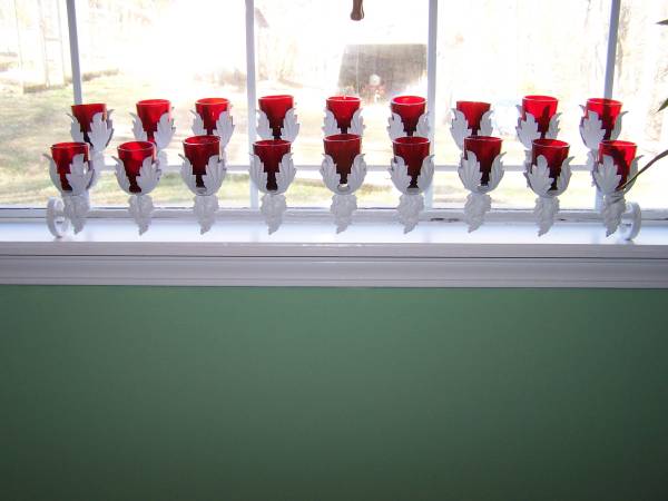 2 Tier 18 Count Metal Candle Holder
