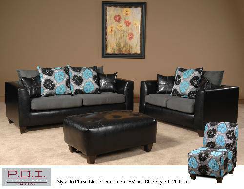 2 TONE SOFA AND LOVESEAT