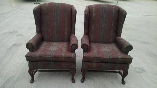 2 wing back chairs ( set of 2 )