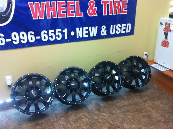20 BLACK FORD F250 350 WHEELS NEW ARRIVAL FREE INSTALLATION