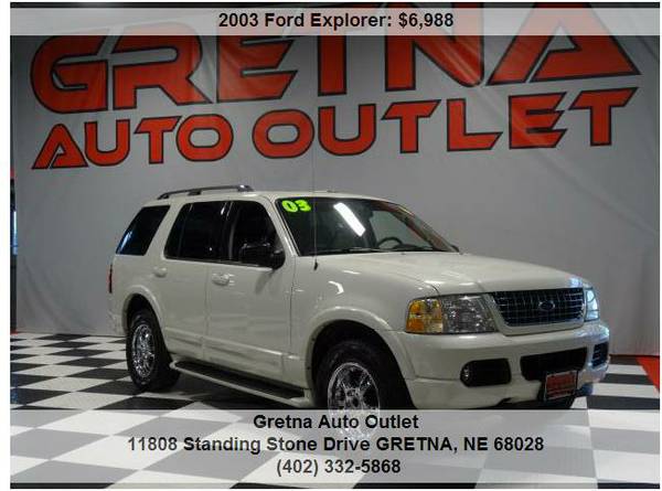 2003 Ford ExplorerBRIGHT WHITE AFFORDABLE 4X4 LOADEDTEXT 247