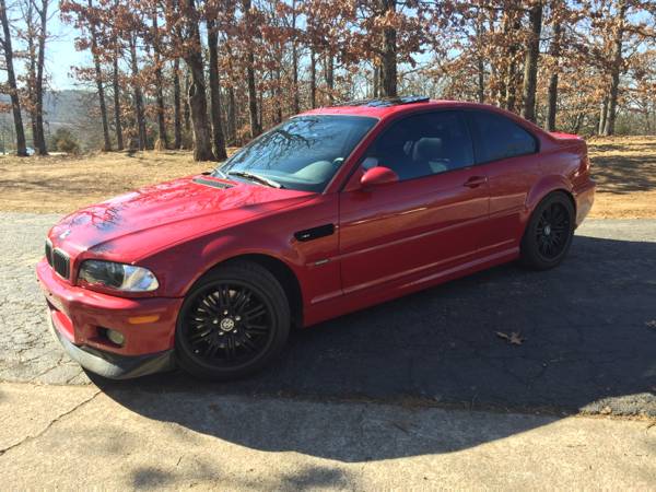 2004 BMW M3 E46 imola red coupe 80k original miles IMMACULATE SMG