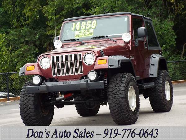 2004 Jeep Wrangler Lifted 4x4 Beach Comber Auto Trans. HardSoft Top