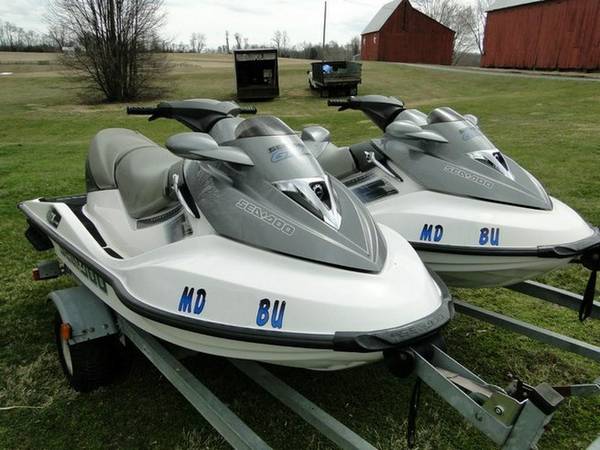2006 Sea Doo Super Charged GTX 4tec Jet Skis with a Load Rite