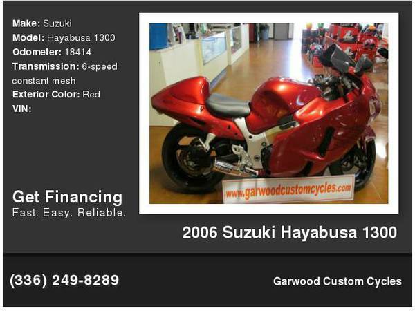 2006 Suzuki Hayabusa 1300 Custom Red Paint 6