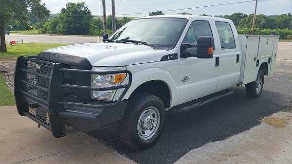 2011 Ford F250 Crew Cab Utility Truck 4X4 6.7L Diesel