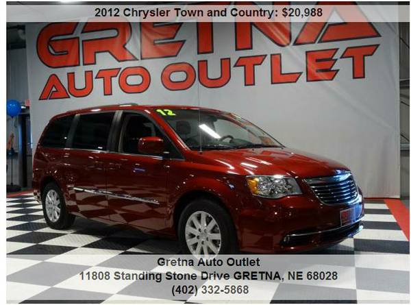 2012 Chrysler Town and CountryPAPA BURGUNDY FULLY LOADED DVD NAV