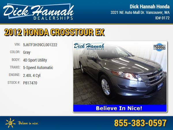 2012 Honda Crosstour EX 4D Sport Utility