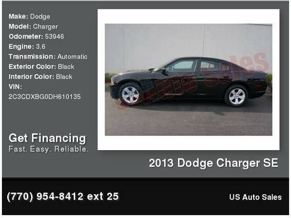 2013 Dodge Charger SE (Lawrenceville, GA)