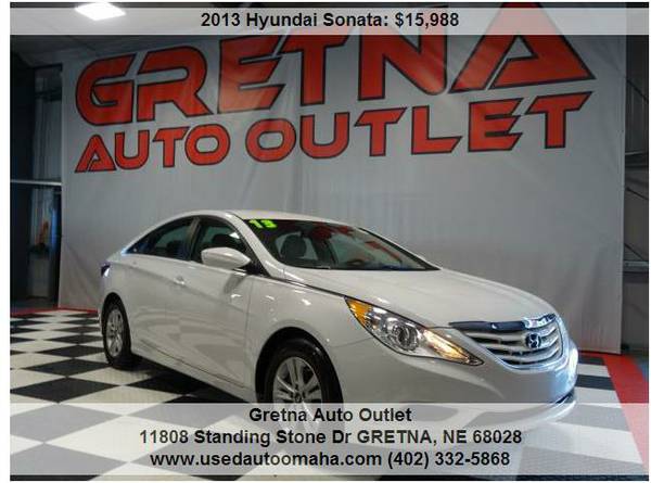 2013 Hyundai SonataGLS EDITION W ONLY 52K WHITE IN COLORTEXT 247