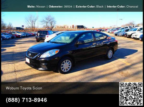 2013 Nissan Versa 1.6 SV 4 Dr Sedan 4cc Super Black