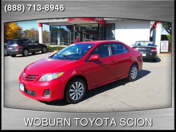 2013 Toyota Corolla LE Red Sedan