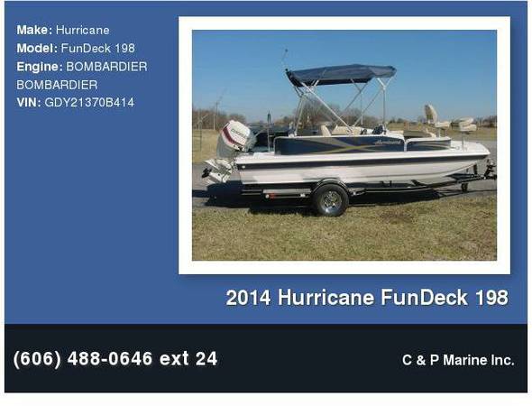 2014 Hurricane FunDeck 198  115hp