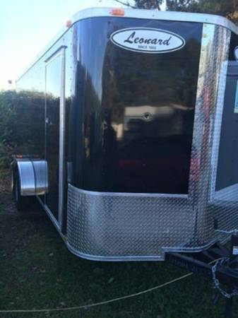 2015 Leonard 7X16 Enclosed Cargo Trailer