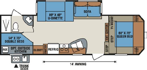 2016 S266bh Sportsmen 5th wheel