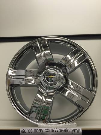 24 inch chrome Silverado Texas OE wheels NEW 6x5.5