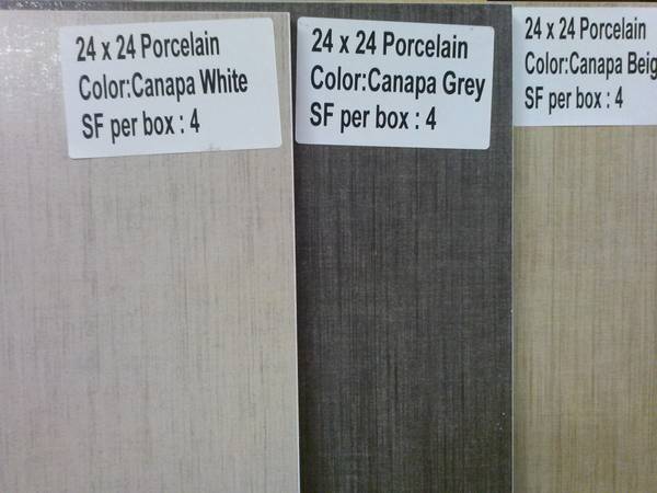 24 X 24 Porcelain Tile for only 1.89 SF