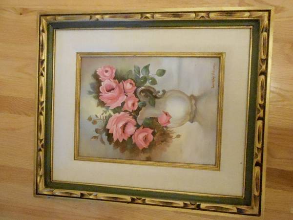 25 x 21 Oil Painting in Frame Picture Art