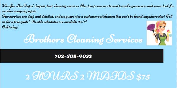 2HOURS 2MAIDS HOUSE CLEANING LINCESED INSURED SPECIALIST IN OFFICES TO (ALL VEGAS ALL NORTH VEGAS  ALL HENDERSON)