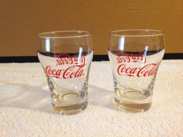 3 Coca Cola Glasses