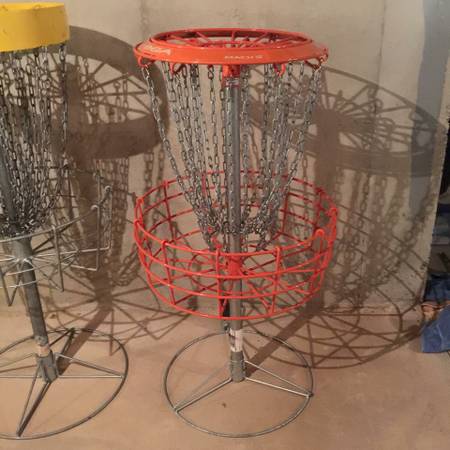 3 Disc Golf Baskets Frisbee Golf