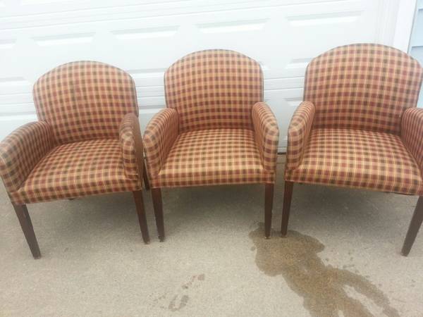 3 matching chairs