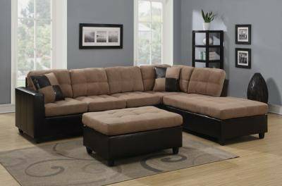 3 PC MICRO FIBER SECTIONALS (TAN OR CHOCOLATE) NEW amp BOXED 599