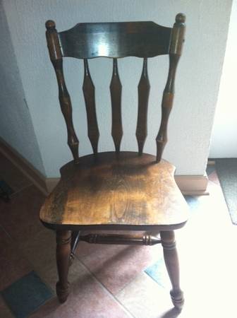 3 SOLID WOOD CHAIRS ONLY 20 EACH