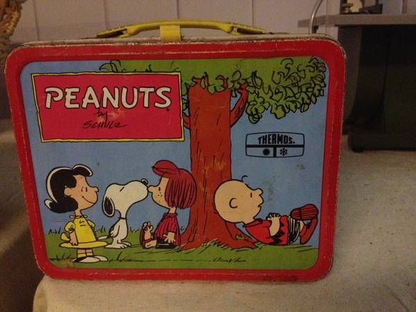 3 Vintage peanuts lunchbox set