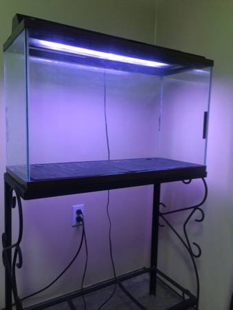 30 gallon tank, stand, pumps, filters, etc (Arnold)