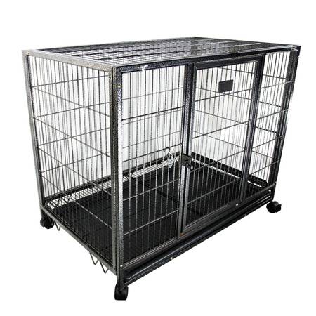 37 Inch Heavy Duty Large Dog Cage with Removable Tray WOW