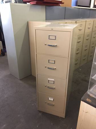 4 DRAWER LEGAL SIZE FILE CABINET by HON OFFICE FURNITURE in BEIGE